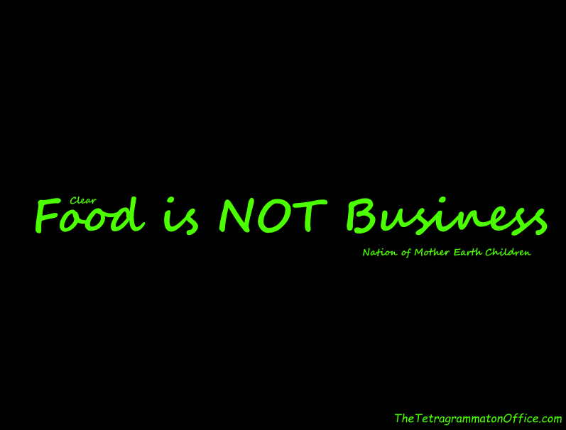 Food is Not Business Food is Not Business